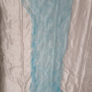 Turquoise and Fuchsia light sheer material